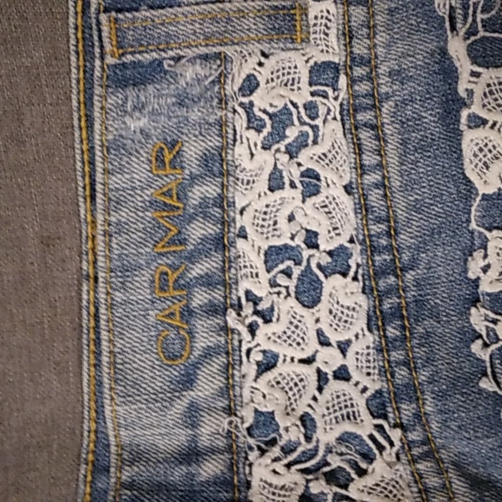 🤎💜🖤Carmar denim shorts very Unique. - Picture 3 of 5